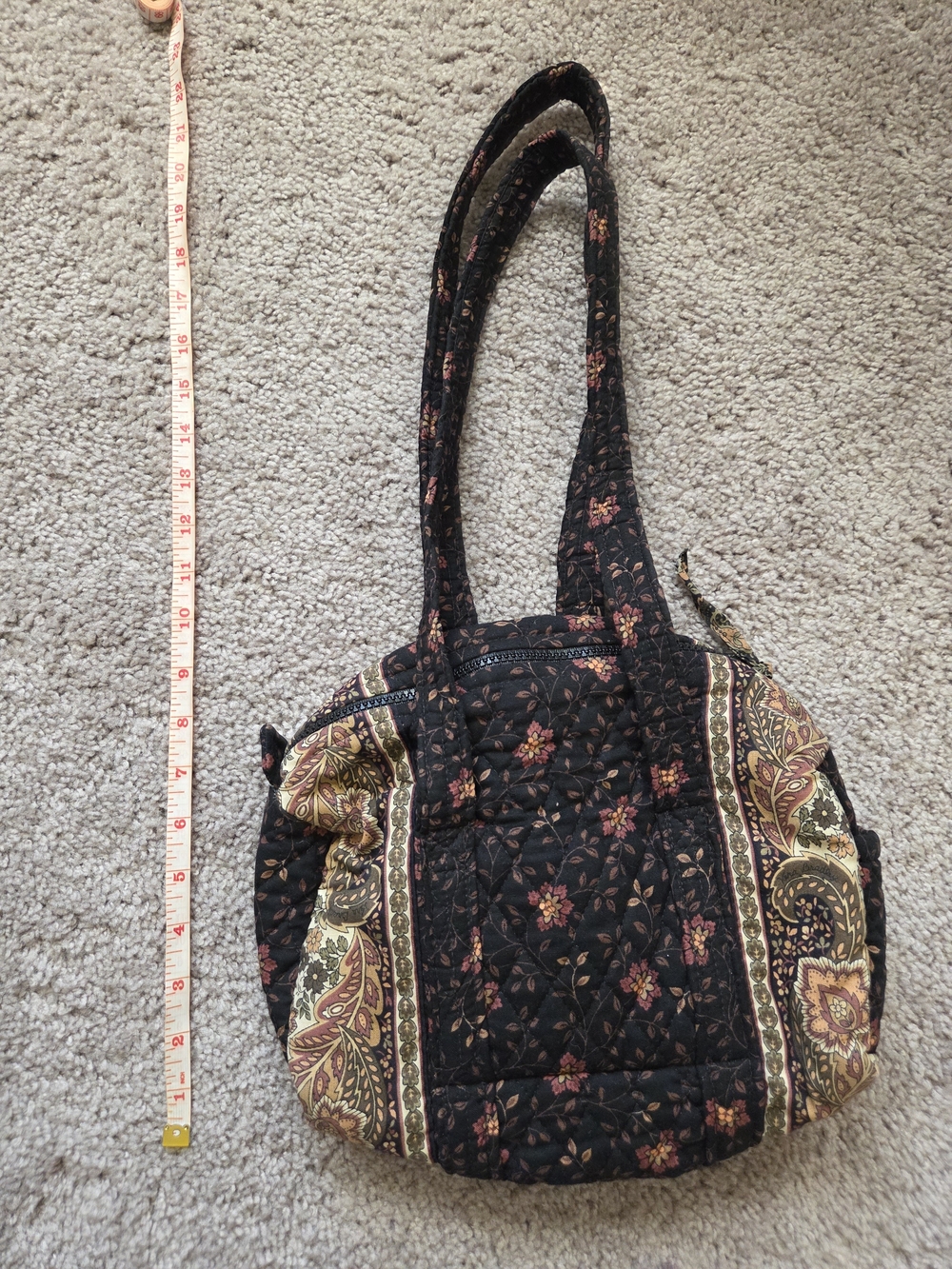 Vintage Vera Bradley Duffle Bag in Black and Brown - Picture 2 of 9